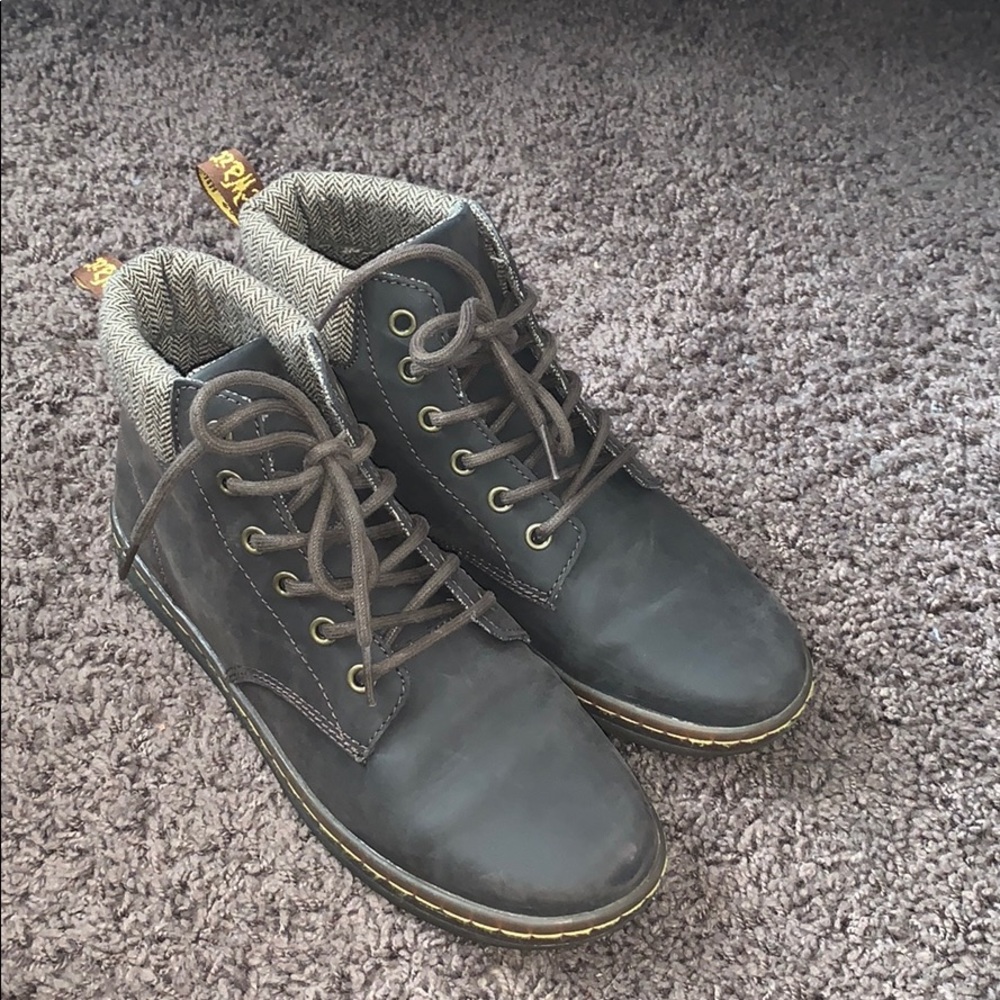 Brown leather Doc Martens